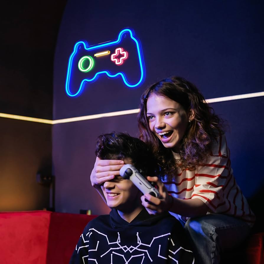 ゲーミングルーム　LED　ネオンサイン　インテリア　3Dウォールパネル　セット 71US501jF2L._UF350,350_QL50_.jpg